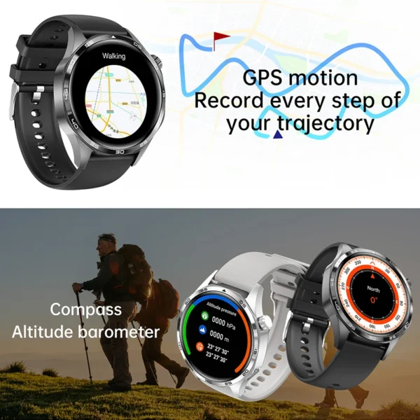 Watch GT5 PRO Smart Watch Men's GPS Motion Trajectory HD Screen Bluetooth Call NFC Multifunction Smartwatch Outdoor Sports Watch - Image 4