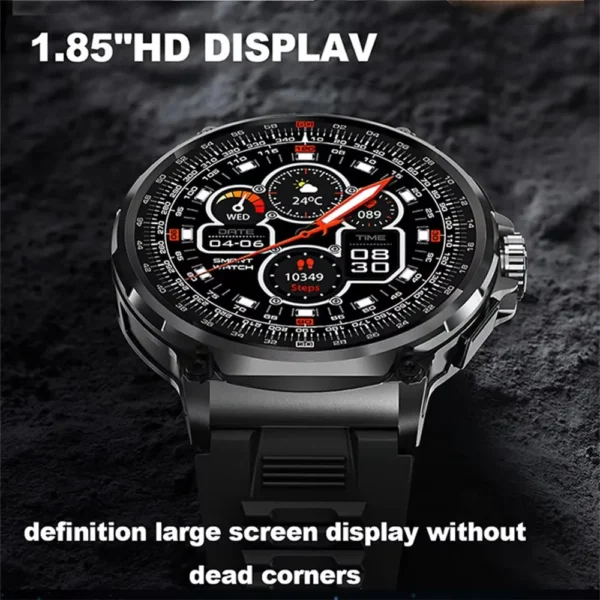 2024 New GPS Men's Smart Watch 710mAH Large Battery 1.85-inch HD Large Screen Bluetooth Call Heart Rate Health Monitoring Watch - Image 6