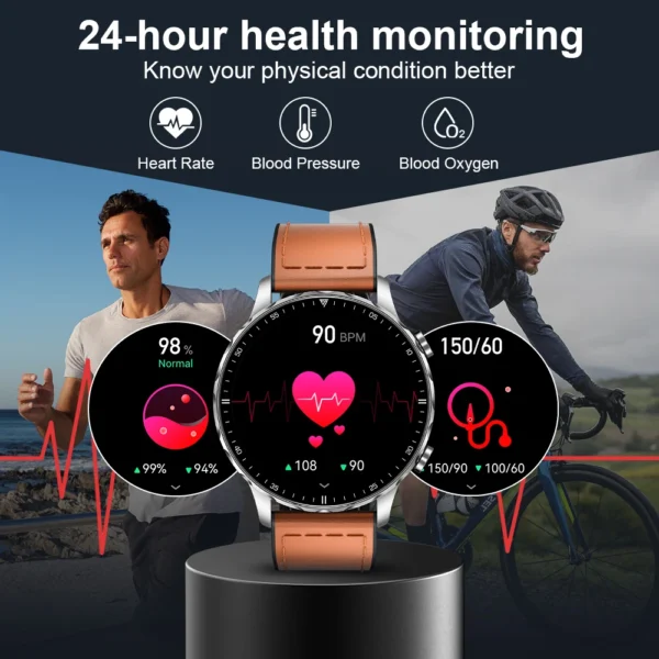 LIGE New For Women Outdoor Sports Smart Watch Men 1.53'' HD Screen Heart Rate Bluetooth Call IP68 Waterproof Business Smartwatch - Image 5