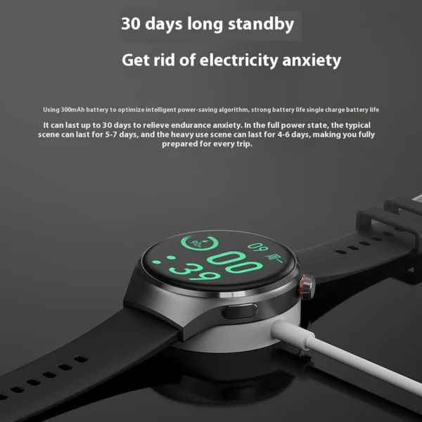 New Watch 4 PRO Smart Watch 366*366 HD Screen Bluetooth Call Heart rate NFC GPS Track SmartWatch Men's Women For Huawei Watch - Image 5