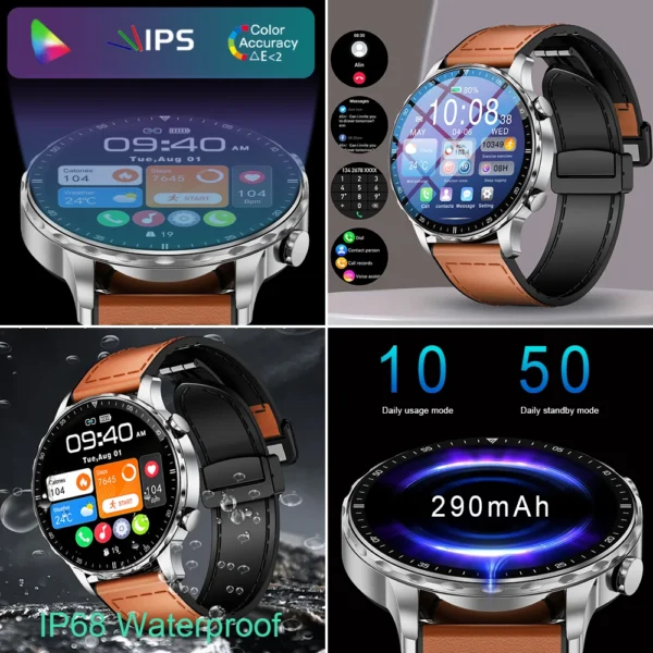 LIGE New For Women Outdoor Sports Smart Watch Men 1.53'' HD Screen Heart Rate Bluetooth Call IP68 Waterproof Business Smartwatch - Image 3